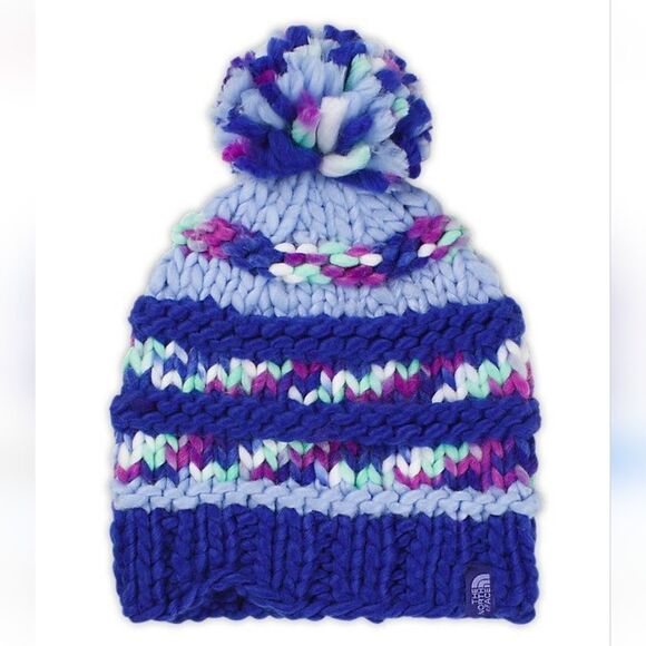 The North Face Knit Hat with Puff Ball - Picture 1 of 12